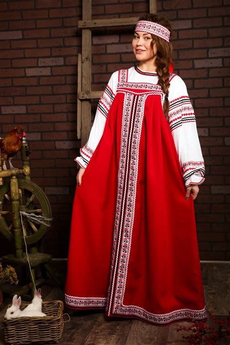 Russian Dress Woman Sarafan Slavic Traditional Costume Folk Dress Woman