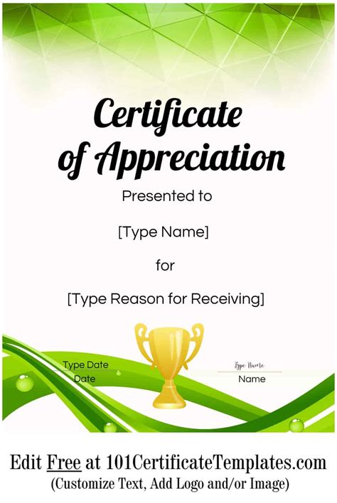 Recognition Certificate Templates Free Printable Gambaran