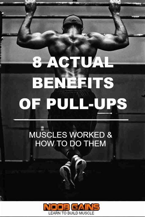 8 Actual Benefits Of Pullups Muscles Worked And How To Noob Gains