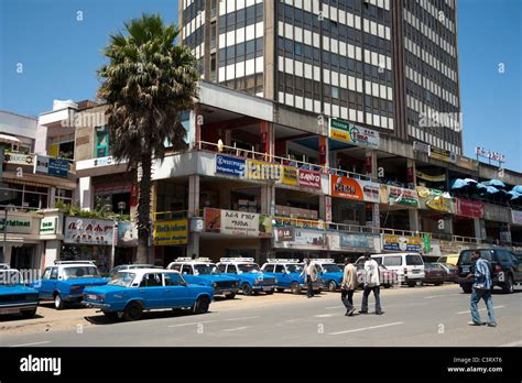 The Piazza Addis Ababa Ethiopia Stock Photo Alamy