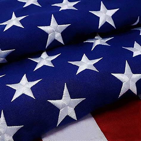 g128 american flag 10x15 feet heavy duty spun polyester 220gsm embroidered stars sewn