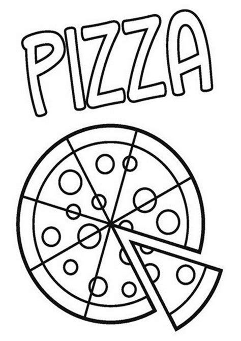 Free And Easy To Print Pizza Coloring Pages Pizza Coloring Page Food