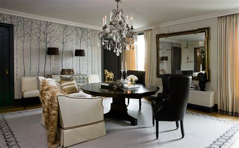 Dining wingback chair on alibaba.com are available in a number of attractive shapes and colors. Black Wingback Chairs - Eclectic - dining room - Hallock ...