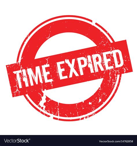 Time Expired Rubber Stamp Royalty Free Vector Image