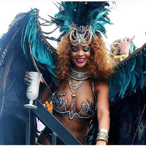 Photos Rihanna Hits Barbados And Parties At Crop Over In Sexy Bejeweled Costume Whycauseican