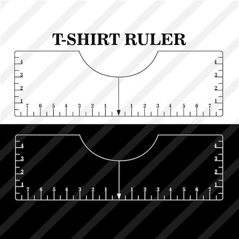 T-shirt Ruler svg T-shirt Placement Guide Tshirt Alignment | Etsy