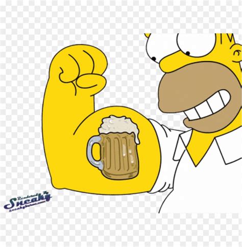 Free Download Hd Png Homer Simpson Homer Simpson Beer Png Image With