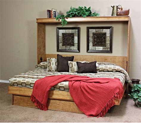 Portola Birch Horizontal Queen Size Wall Bed By Wallbeds