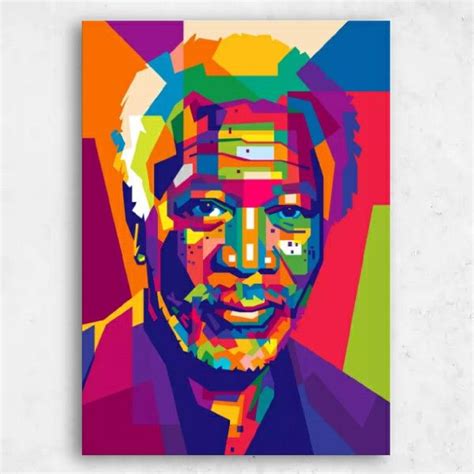 Morgan Freeman Poster By Exhozt Displate Print Artist Pop Art