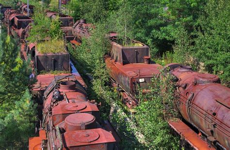 Behold The Rusting Beauty Of Abandoned Train Graveyards Abandoned