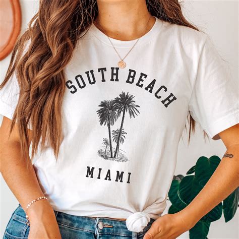 South Beach Miami Shirt Trendy Summer Shirt Beach Shirt Miami Etsy