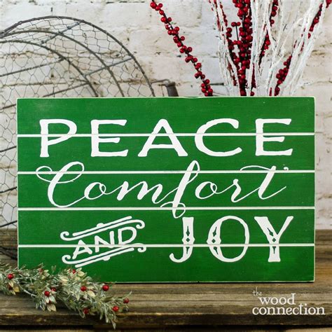 Peace Comfort And Joy With Images Christmas Wood Crafts Christmas