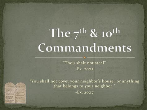 Week 22 The 7th And 10th Commandments By Ty Jackson Issuu