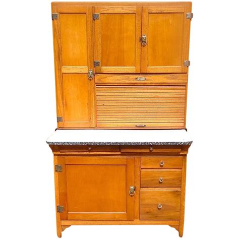 Antique oak hoosier cabinet wilson. Classic Early 20th Century Maple Hoosier Cabinet | Chairish