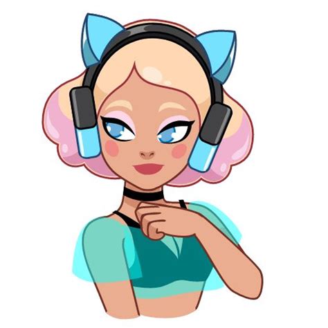 Gamer Girl Animated Sticker Set For Telegram