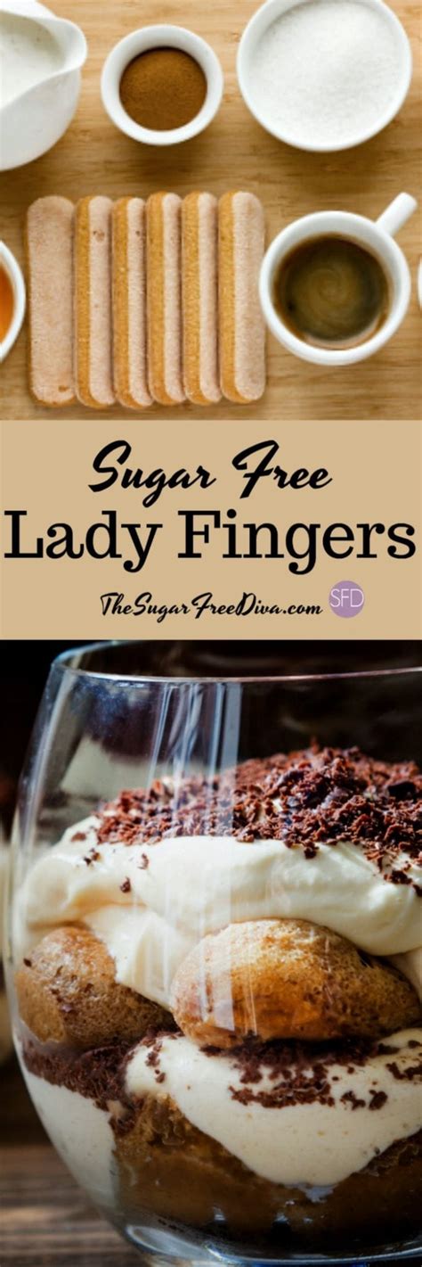 I had to learn how to make lady fingers. The recipe for how to make Sugar Free Lady Fingers