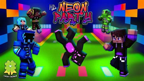 Hd Neon Party By The Lucky Petals Minecraft Skin Pack Minecraft