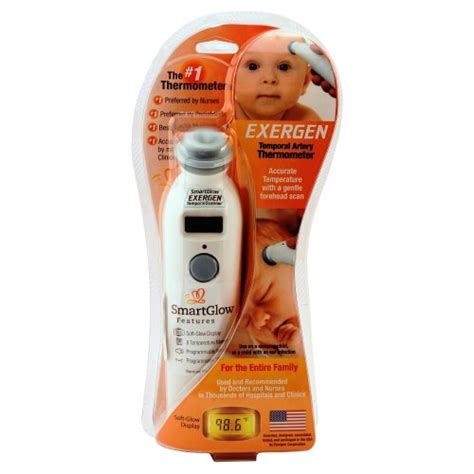 Exergen Temporal Scanner Temporal Artery Thermometer With Smart Glow