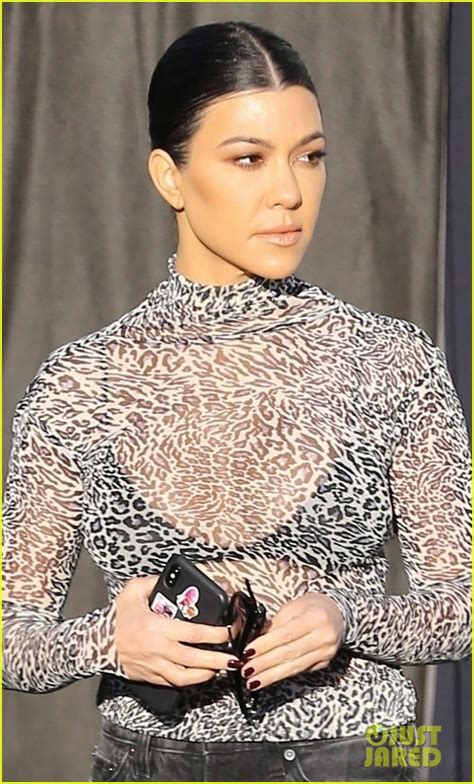 Kourtney Kardashian Goes Sexy In Sheer While Filming Kuwtk Photo