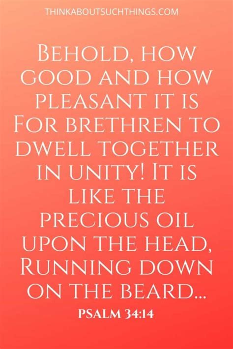 21 Powerful Bible Verses About Unity Think About Such Things