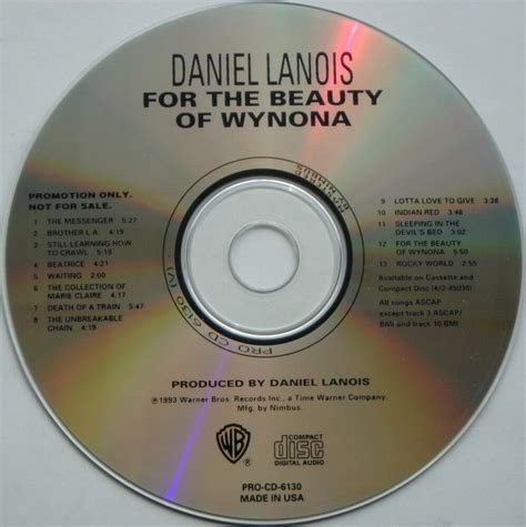 Daniel Lanois For The Beauty Of Wynona Vinyl Records Lp Cd On Cdandlp