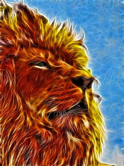 African Lion Fractalius Sketch Stock Click Here To My Full
