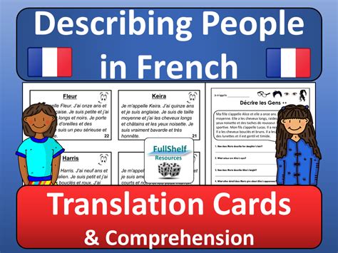 Describing People In French Activities Teaching Resources
