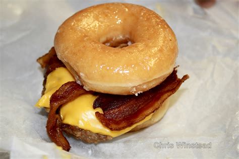 Krispy Kreme Bacon Cheese Burger Chris Winstead Photography