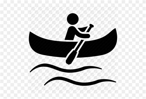 Canoe Royalty Free Vector Clip Art Illustration Canoe Clipart Black