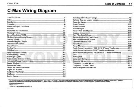 2016 Ford C Max Wiring Diagram Manual Original