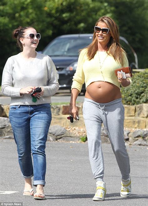 Pregnant Katie Price Looks Happy As She Displays Her Bump In Cropped