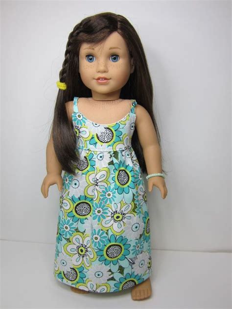 American Girl Doll Clothes Super Cute Flowered Maxi Dress By