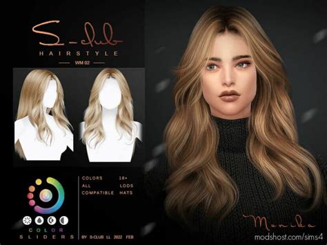 Curly Long Hairstyle Sims 4 Mod Modshost