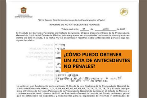 Carta De Antecedentes No Penales Mexico