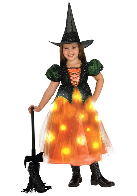 Twinkle Witch Costume Light Up Dress W Hat
