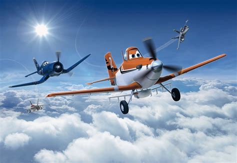 Planes Above The Clouds Wallpaper Wall Mural For Kids Disney Pixar Sky