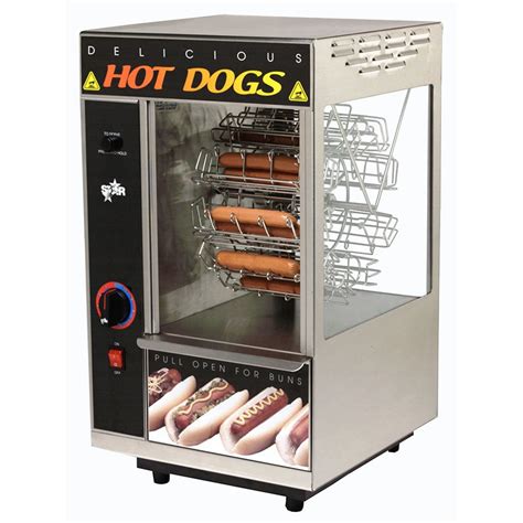 Star 175cba Broil O Dog Hot Dog Broiler With Bun Warmer Cradle Wheel