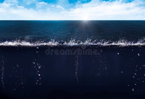 Sea Water Line Stock Photo Image Of Sight Depth Blue 46951832