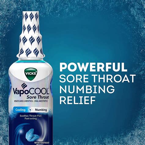 Vicks Vapocool Sore Throat Spray Relieves Painful Sore Throat Fast