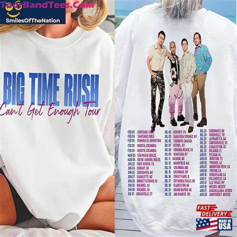 Big Time Rush Shirt Band Can T Get Enough Tour Pop Music 2023 Merch Concert Hoodie Unisex