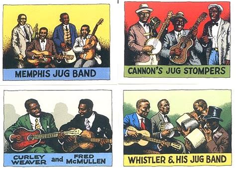Robert Crumb Trading Cards Memphis Jug Band Cannons Jug Stompers