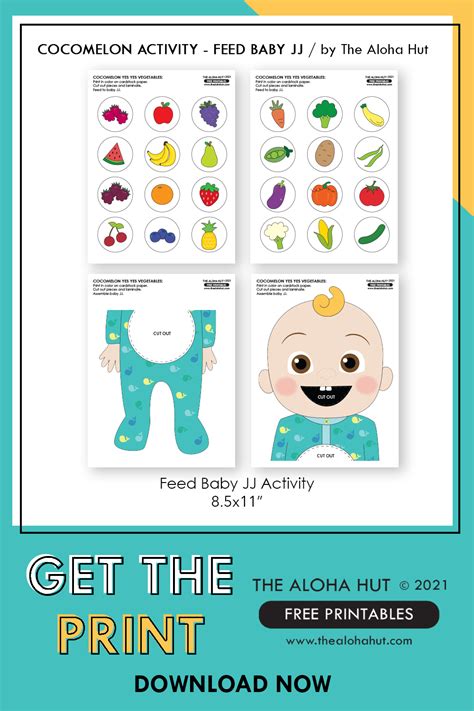 Free Printable Cocomelon Activity Feed Baby Jj Fruits Vegetables