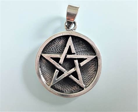Pentagram 925 Sterling Silver Pendant Star Sacred Symbol Talisman