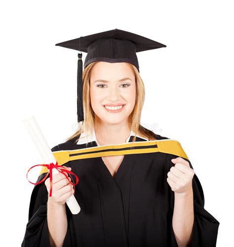 Happy female graduate stock photo. Image of beautiful - 24020350