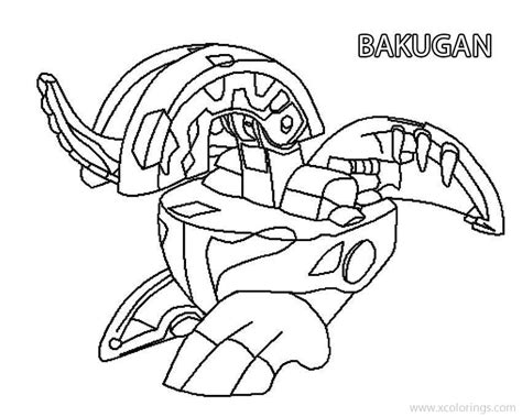 Bakugan Coloring Pages Neo Dragonoid