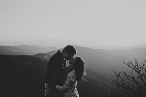 Adorable Couple For Engagement Pics At Craggy Gardens On The Blue Ridge Parkway In The Nc