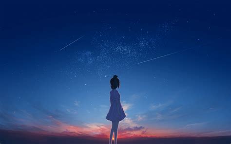 1920x1200 Resolution Lonely Anime Girl 1200p Wallpaper Wallpapers Den