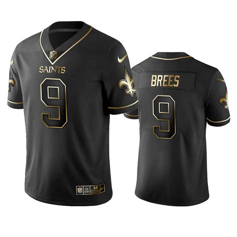 New Orleans Saints Drew Brees Black Golden Edition 2019 Vapor