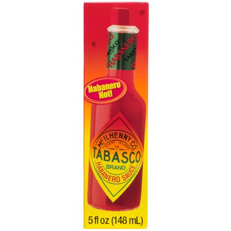 Tabasco® 5 Oz Habanero Hot Sauce 12 Case