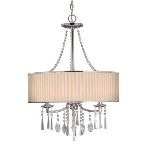 Large Drum Shade Chandelier With Crystals Home Design Ideas